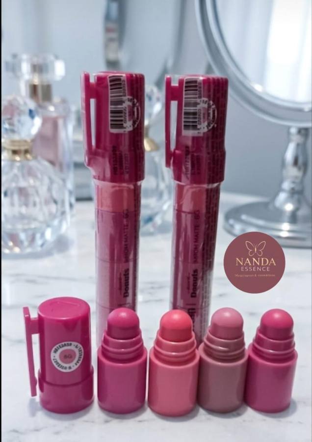 Batom várias cores(rosa claro)